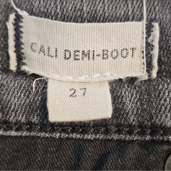 Madewell CALI Faded Black Wash Bootcut Jeans Sz. 27 - Picture 11 of 12